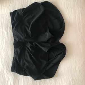 Black Lululemon running shorts